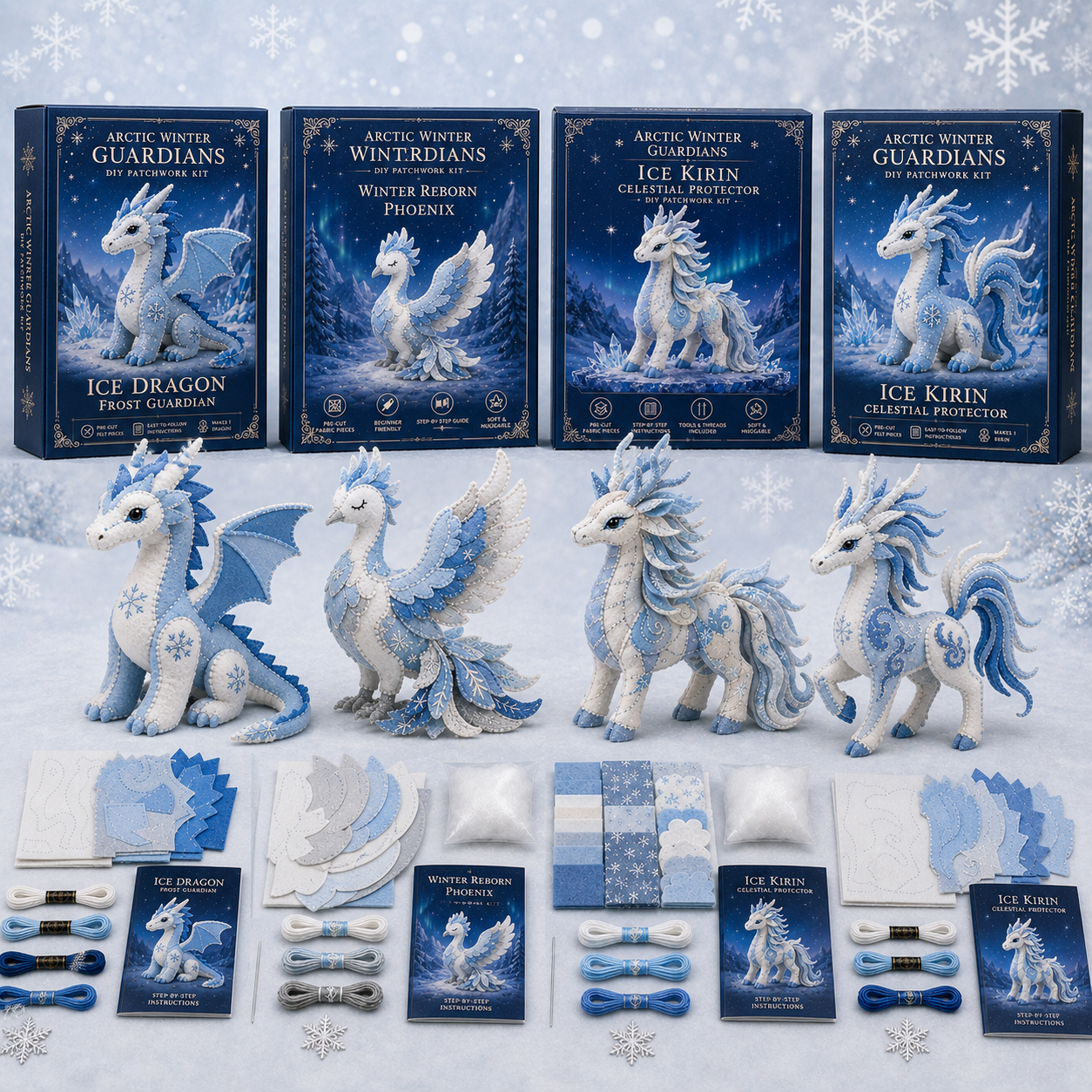 Arctic Winter Guardians DIY Patchwork Kit
