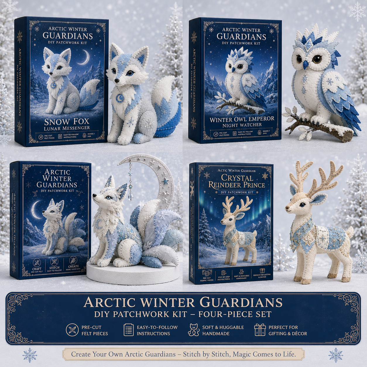 Arctic Winter Guardians DIY Patchwork Kit