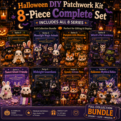 Halloween Friends 4 Piece DIY Patchwork Kit Collection 🎃🧵