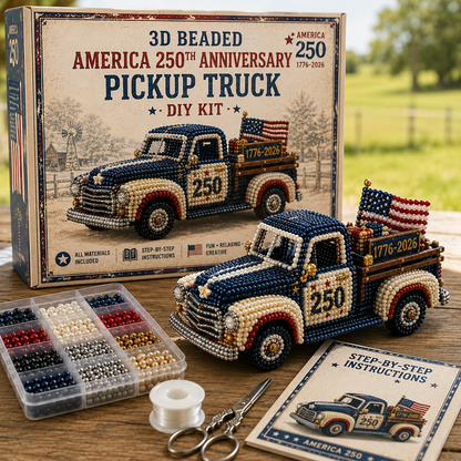 Vintage Pickup Truck 3D Beaded DIY Craft Kit Series
