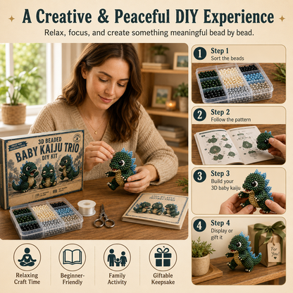 Monster King Baby 3D Beaded DIY Kit