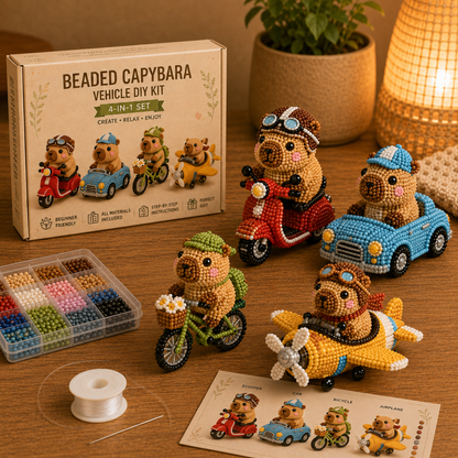 Beaded Capybara Vehicle DIY Kit