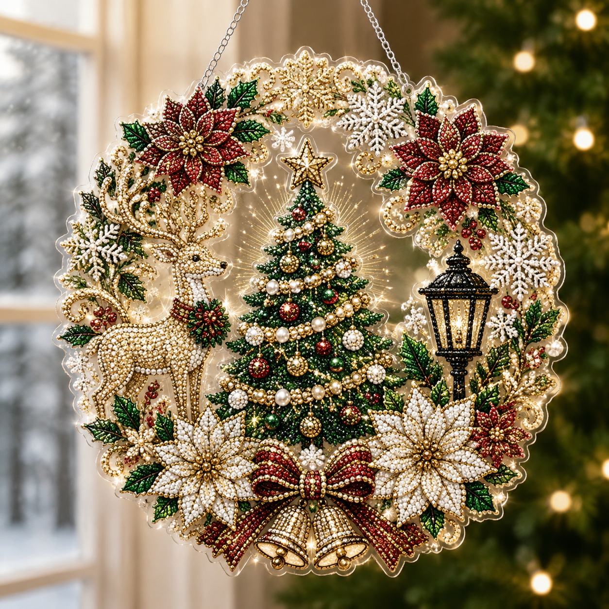 🎄Christmas Diamond Art Hanging Ornament Kit
