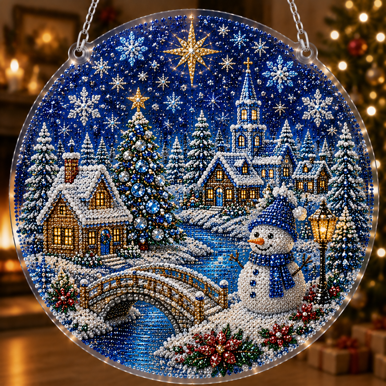 🎄Christmas Diamond Art Hanging Ornament Kit