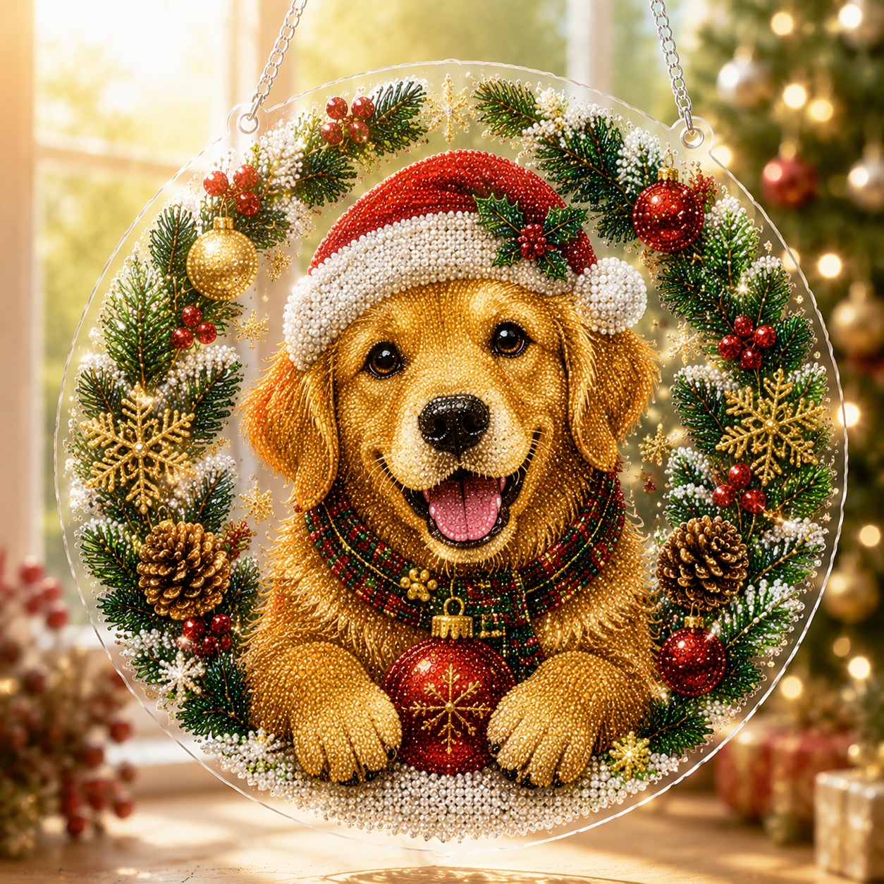 🎄Christmas Diamond Art Hanging Ornament Kit