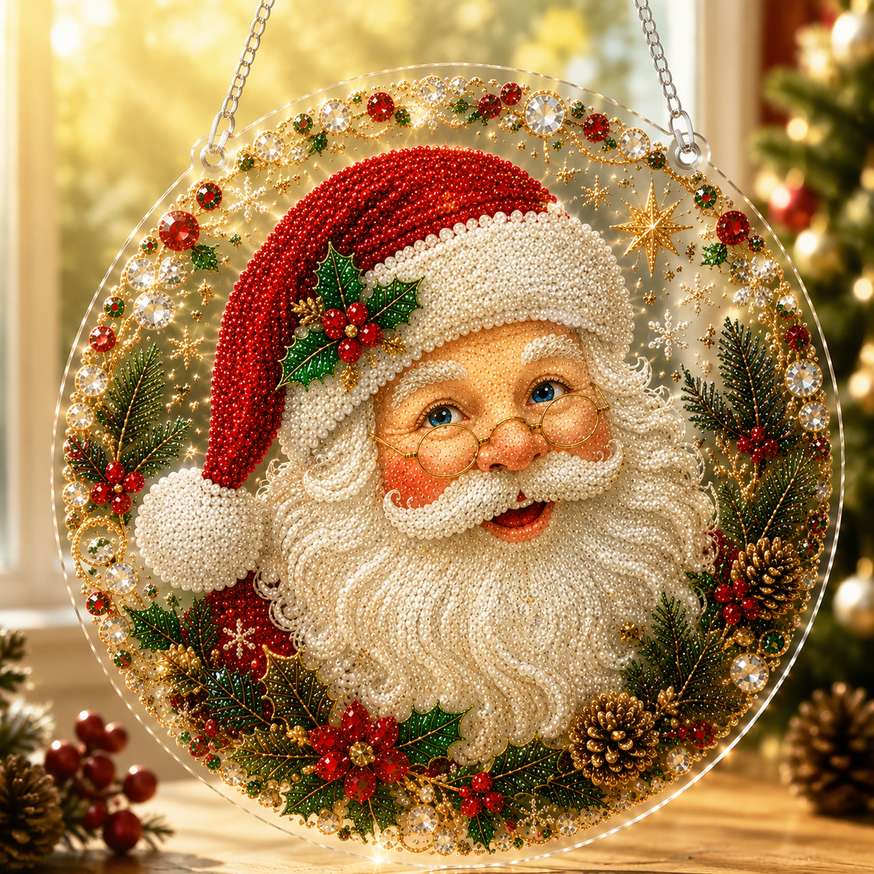 🎄Christmas Diamond Art Hanging Ornament Kit