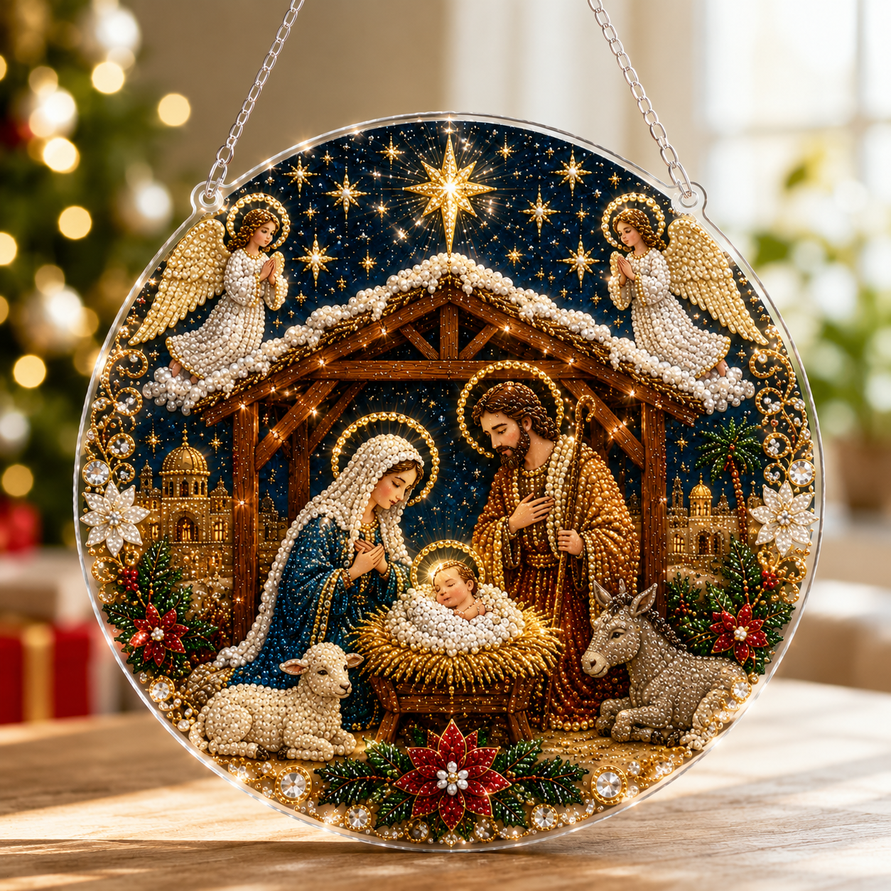 🎄Christmas Diamond Art Hanging Ornament Kit