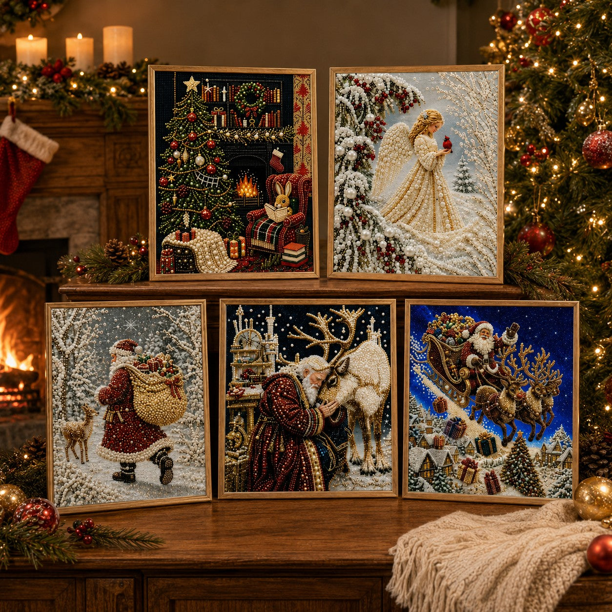 Christmas Pearl & Gem Painting Collection