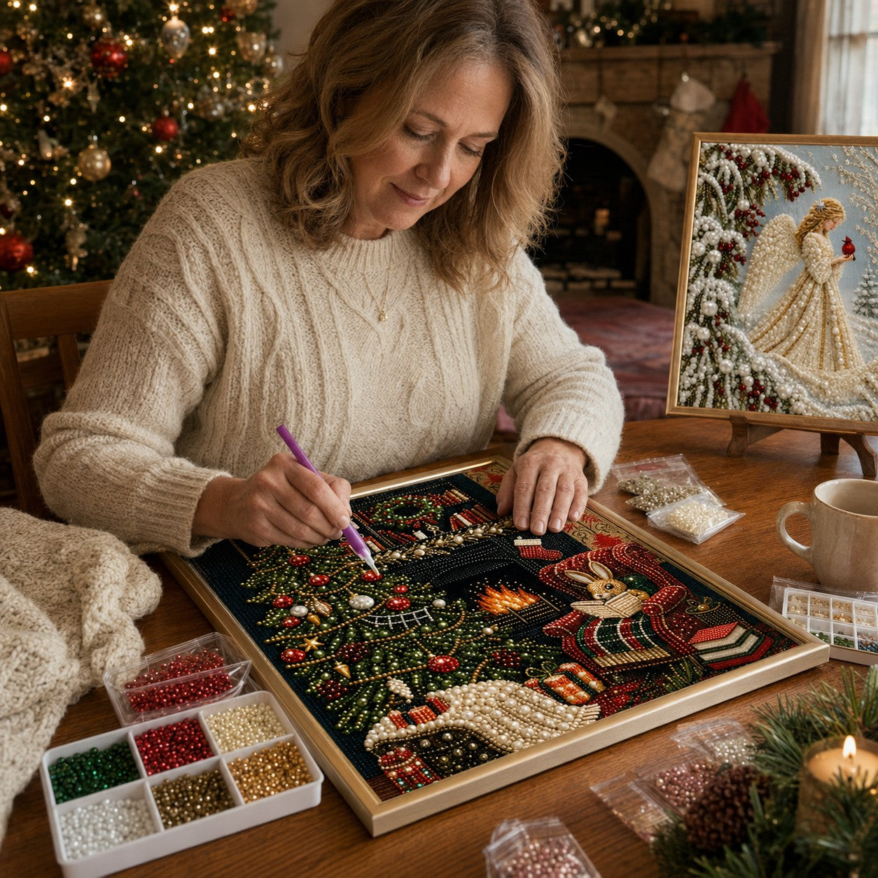 Christmas Pearl & Gem Painting Collection
