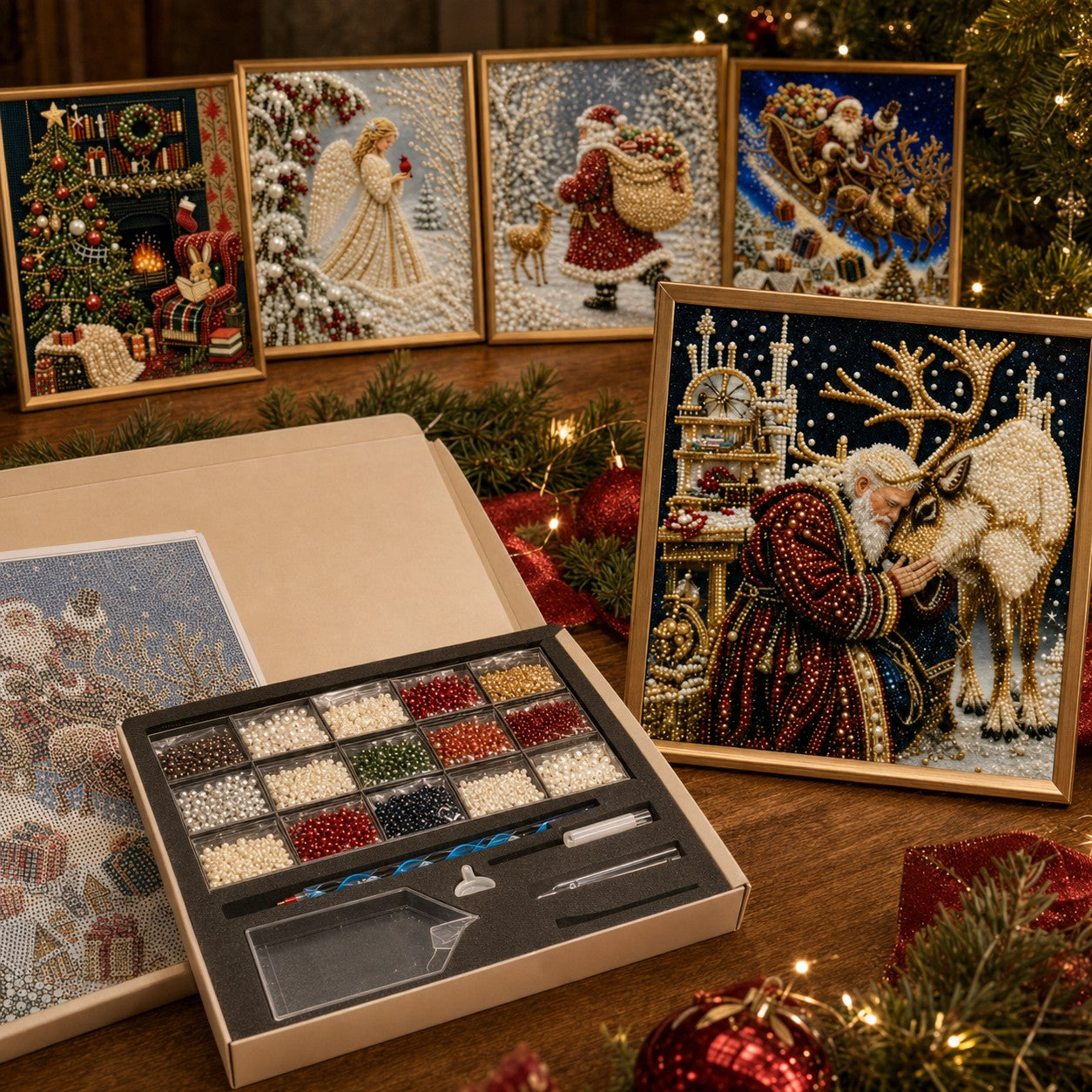 Christmas Pearl & Gem Painting Collection