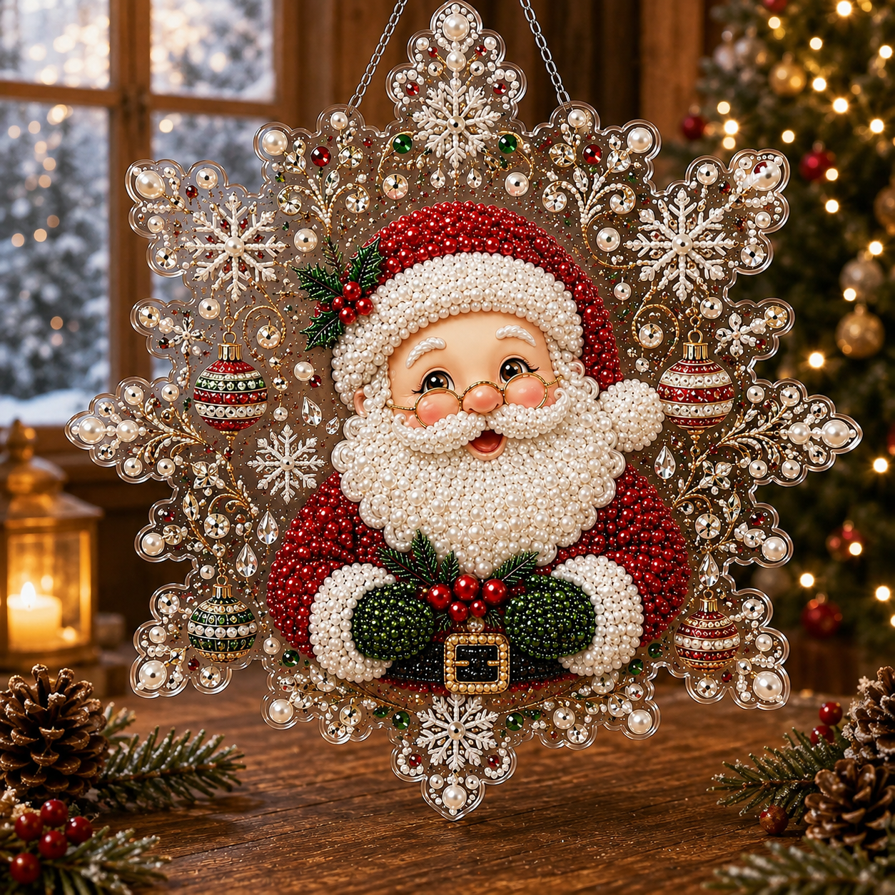 🎄Christmas Diamond Art Hanging Ornament Kit