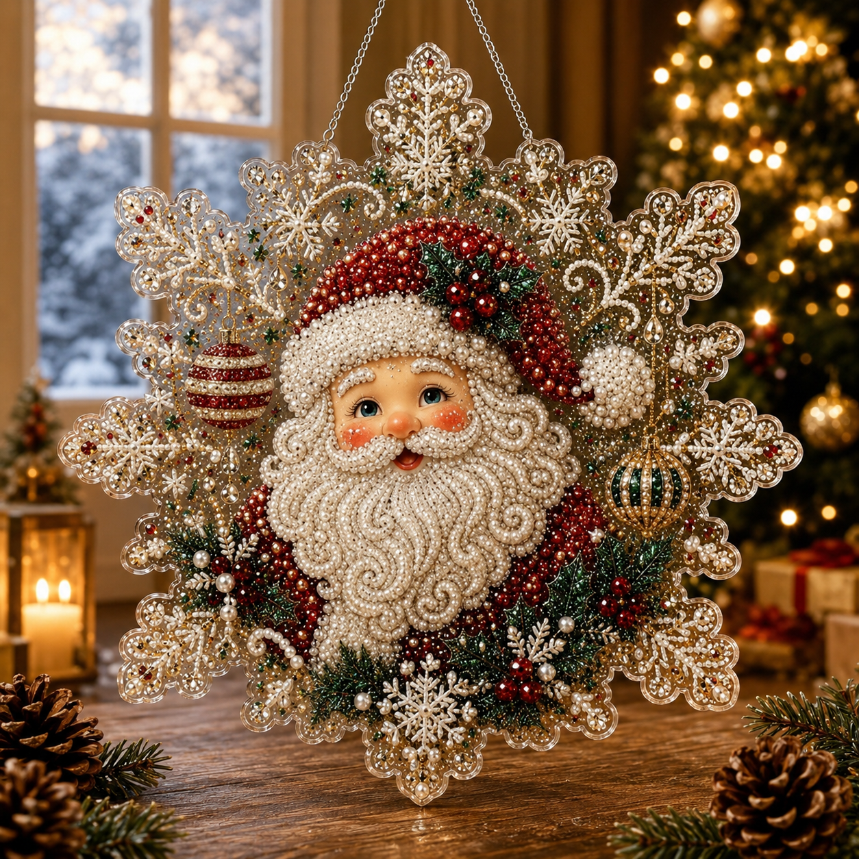 🎄Christmas Diamond Art Hanging Ornament Kit