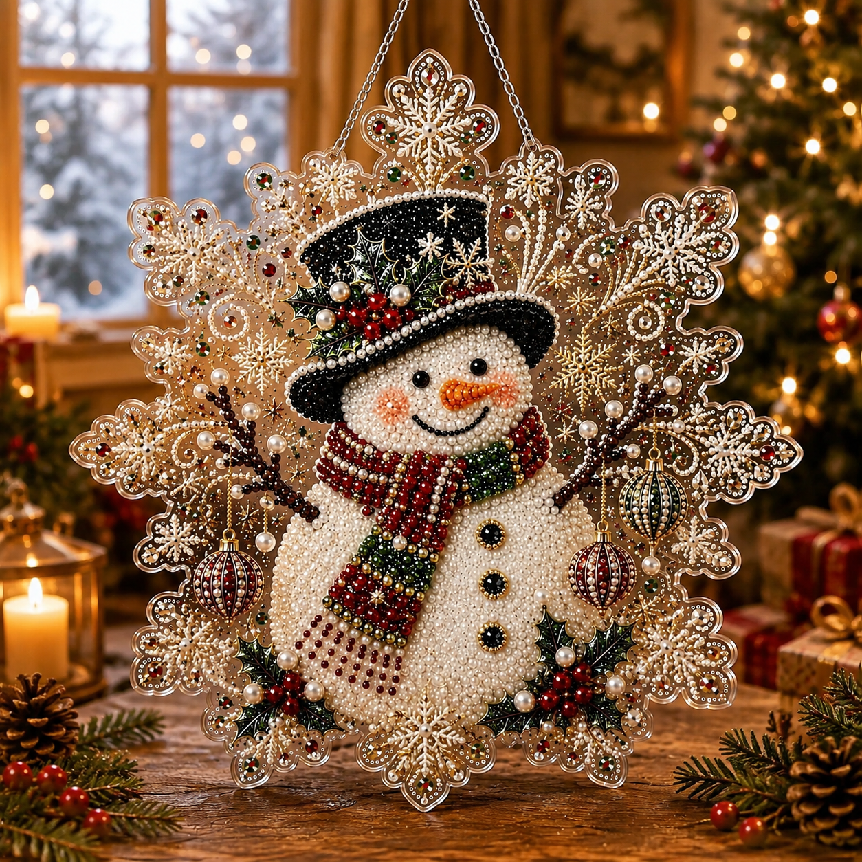 🎄Christmas Diamond Art Hanging Ornament Kit