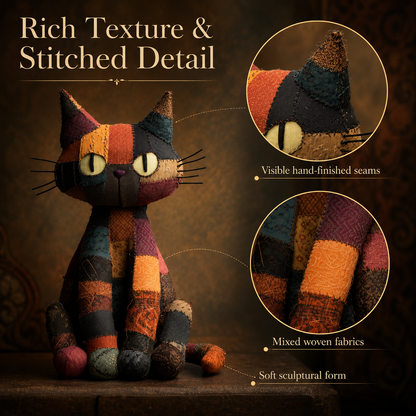 Ember Moon Patchwork Cat