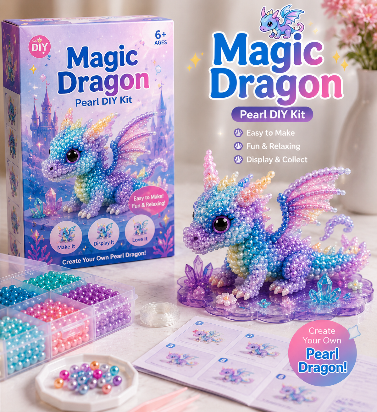 🐚 12 Magical Ocean Friends DIY Kit – Create Your Own Adorable Sea Creatures!