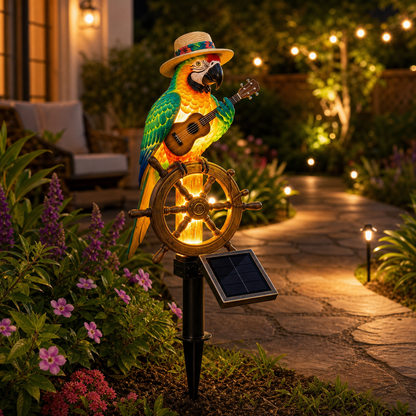 🌴Powered Parrot Garden Light- "Welcome to Paradise"