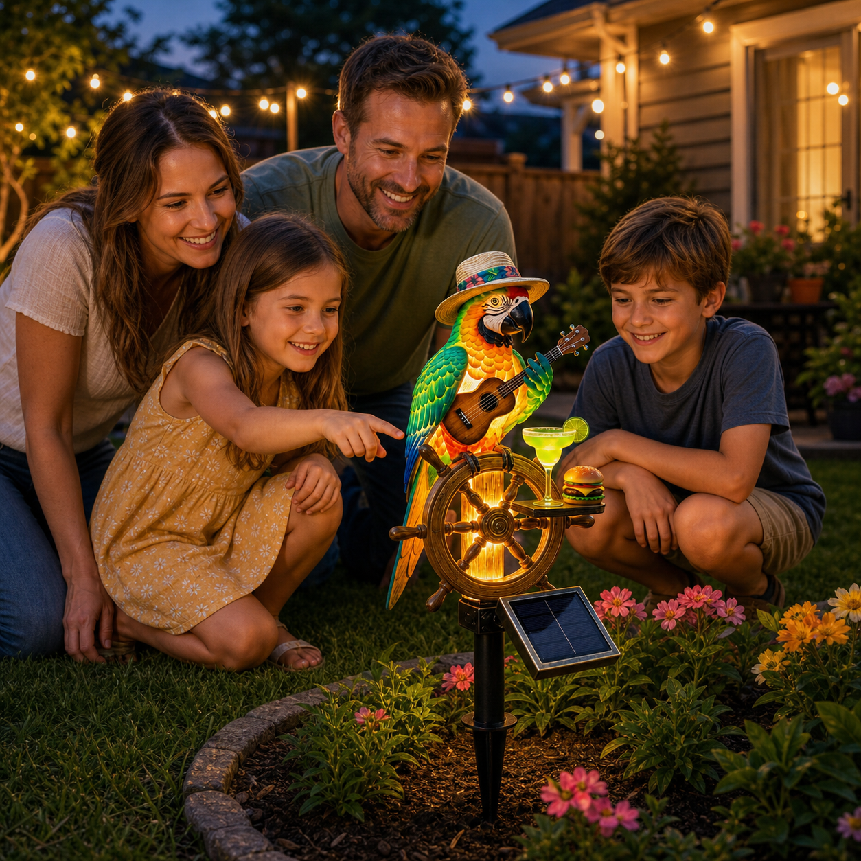 🌴Powered Parrot Garden Light- "Welcome to Paradise"