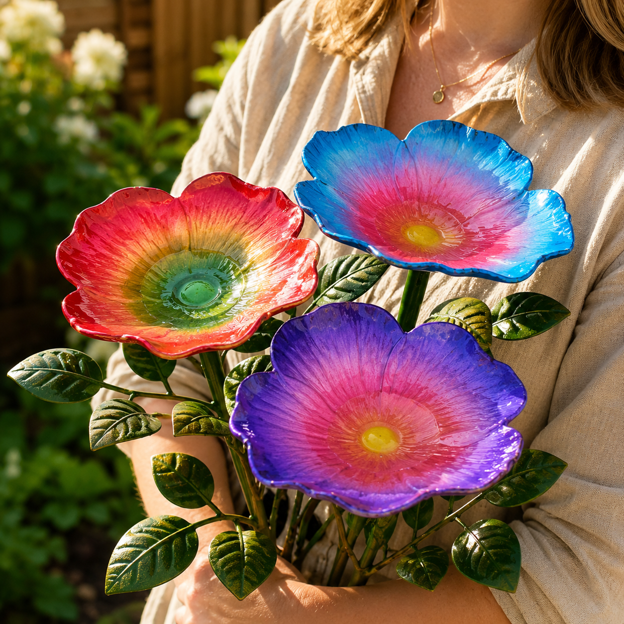🦜Colorful Floral Bird Feeder Stake | Wildlife Garden Must-Have