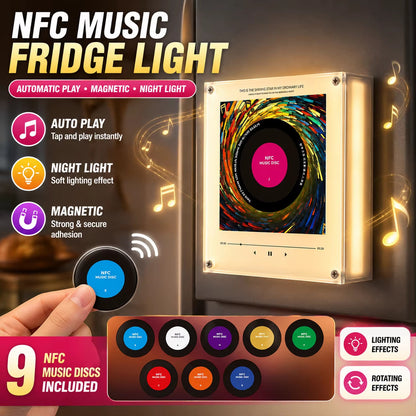 ⏳Last Chance to Save • Limited Inventory!🎵 Iconic Pop Star NFC Fridge Magnet Music Player | Retro Vinyl Style Decor