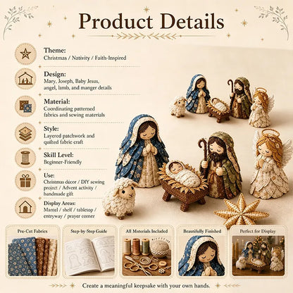 ✨DIY Patchwork Nativity Scene Sewing Kit
