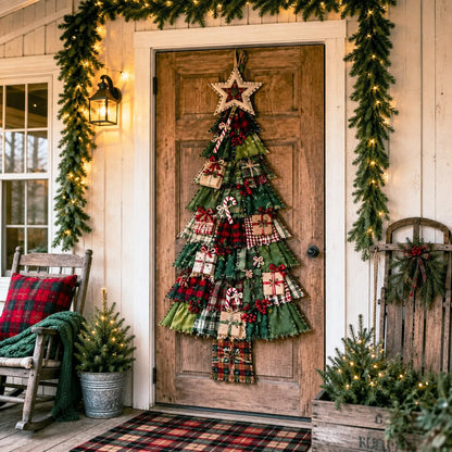 🎄Christmas Patchwork Tree Door Hanging DIY Kit