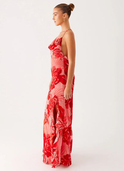 First Class Maxi Dress - Sicily Sunsets Print