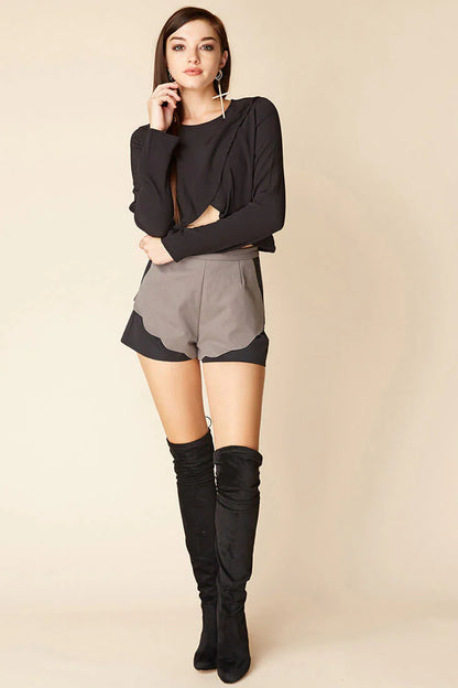 Judith Zip Top Black