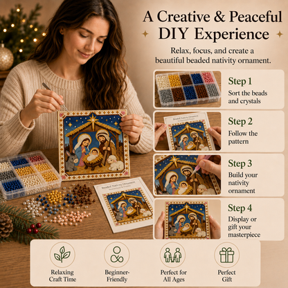 Peaceful Nativity Beaded Art DIY Kit