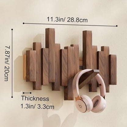 🎹Wall-Mounted Wooden Coat Rack 🎹Piano Key Style Design