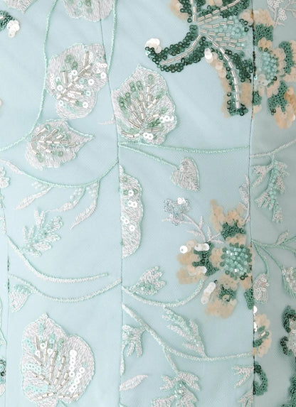 Solaire Strapless Corset Top - Pistachio