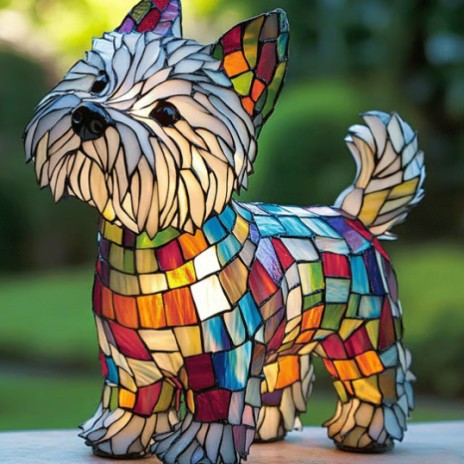 🔥Hot selling🐶magical colorful dog lamp art night lights