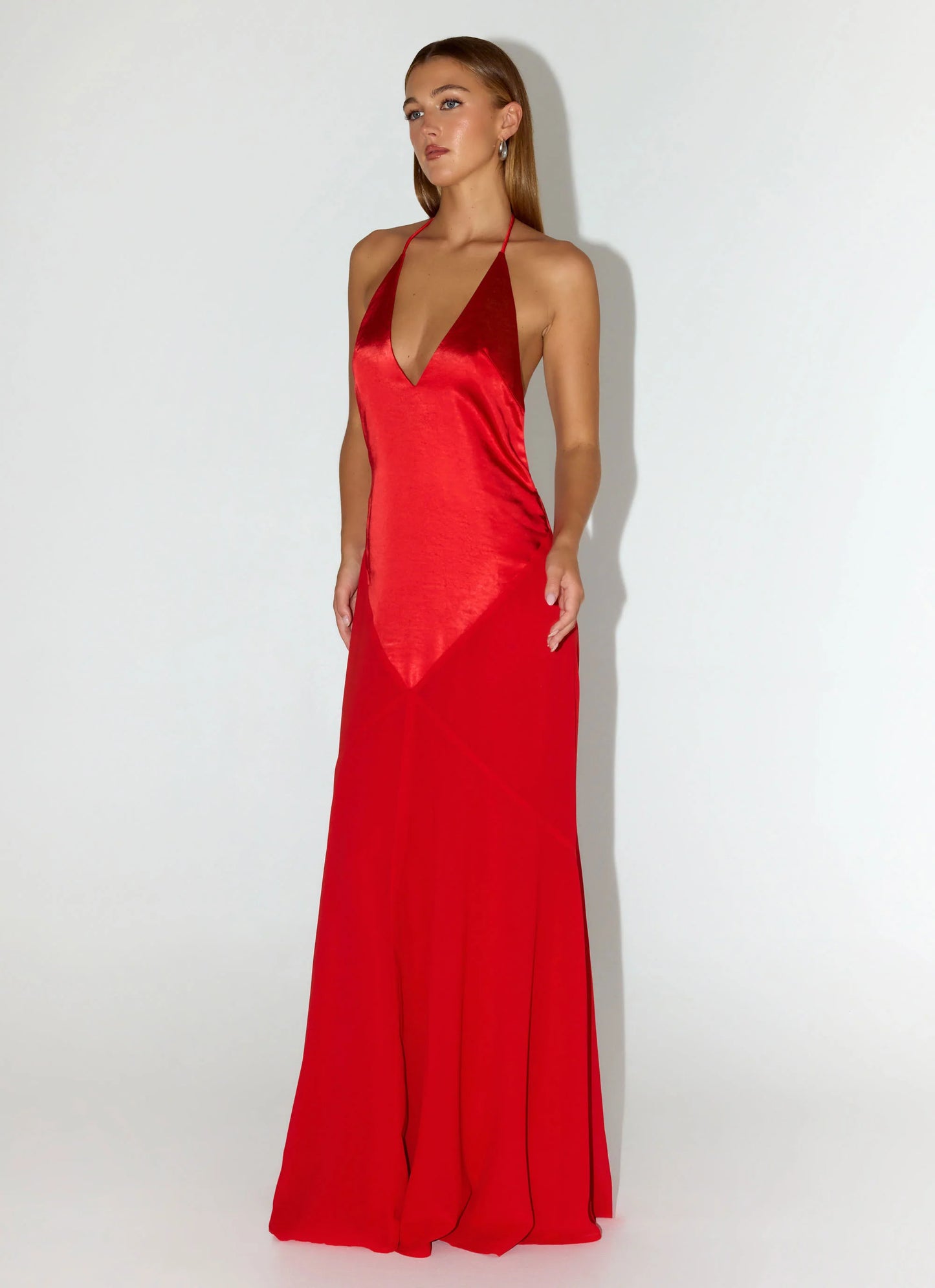 Leilah Maxi Dress - Cherry