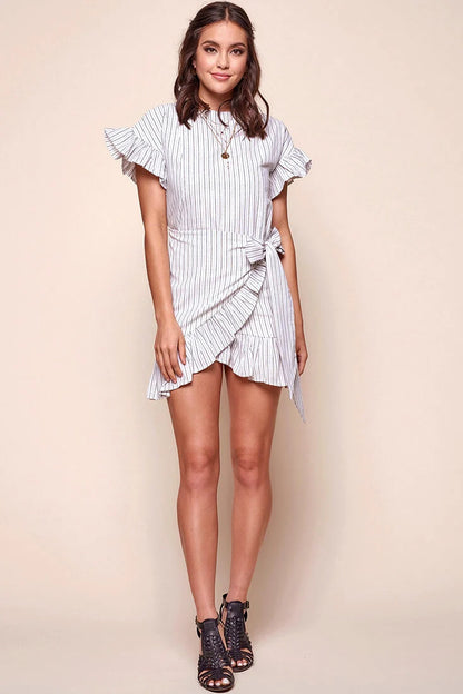 Lulu Frilly Summer Dress White