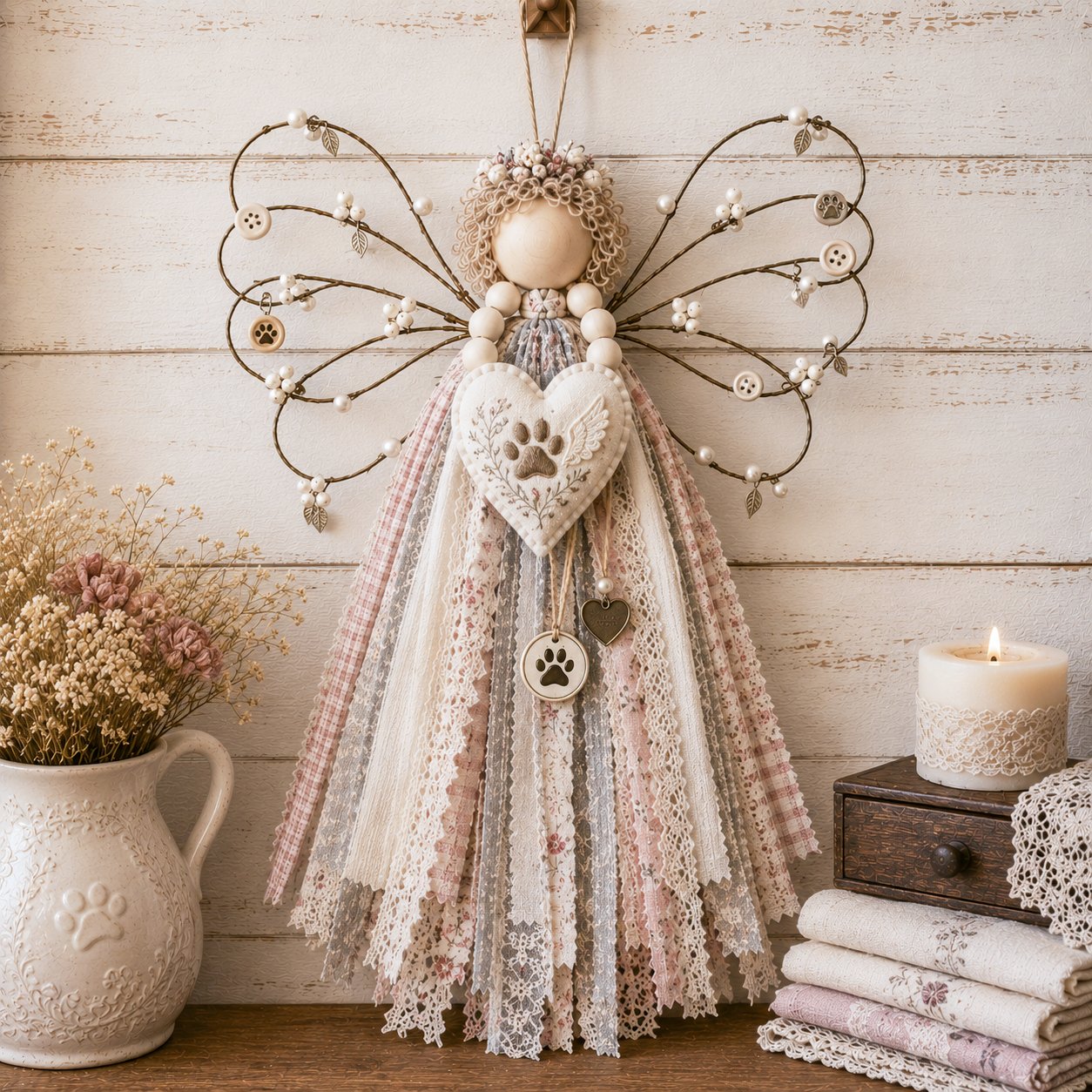 🌸Angel Fabric Hanging DIY Kit
