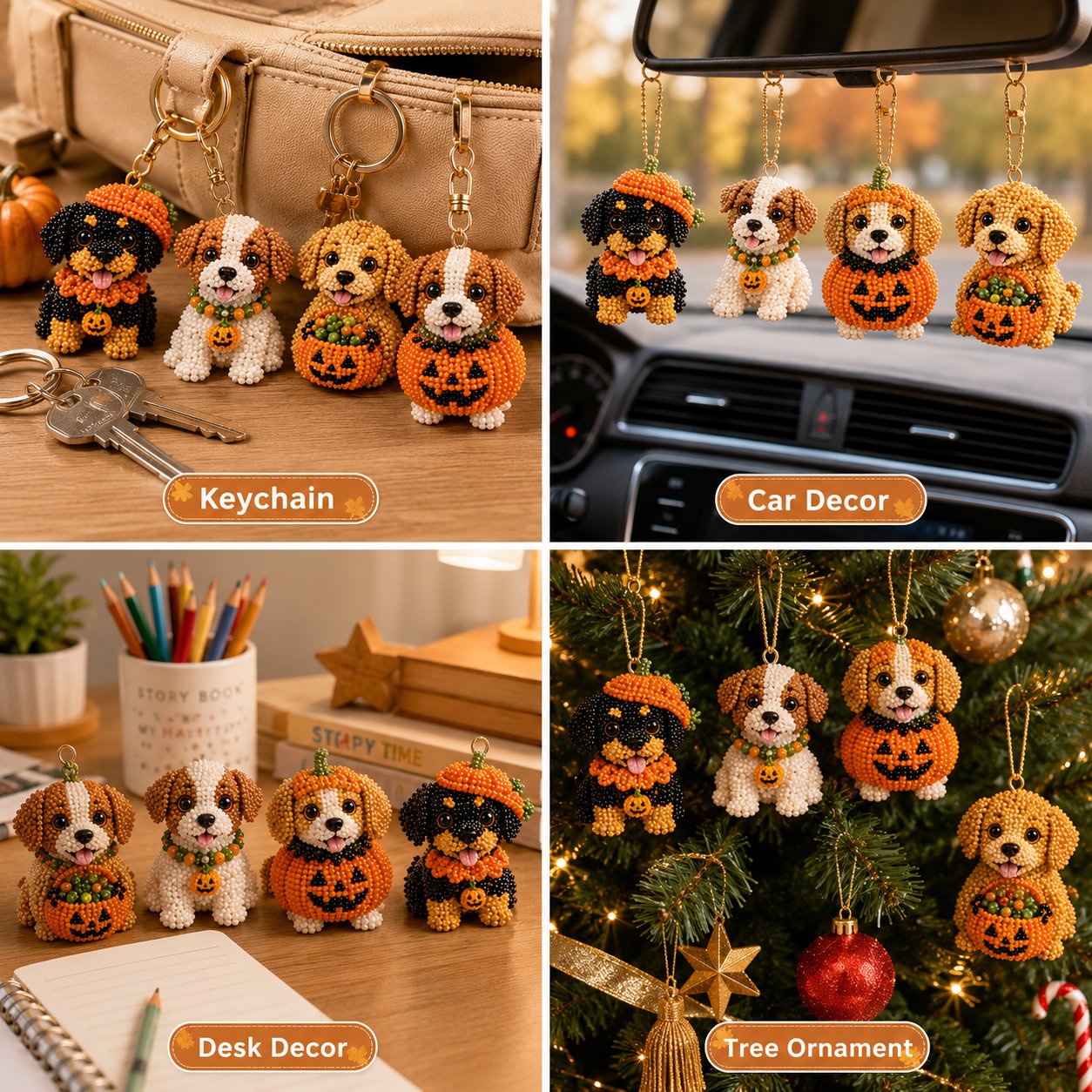 3D Halloween Dog DIY Art Set