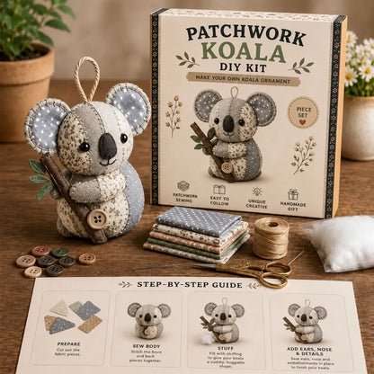 🧵DIY Patchwork Animal Kit – Create Your Own Adorable Animals