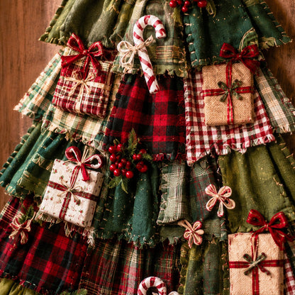 🎄Christmas Patchwork Tree Door Hanging DIY Kit