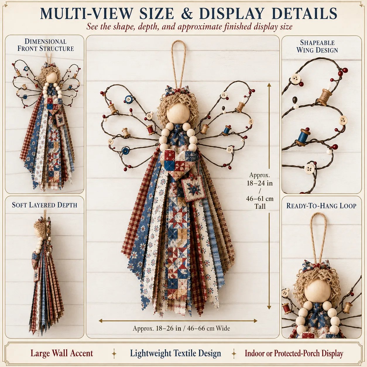 🌸Angel Fabric Hanging DIY Kit