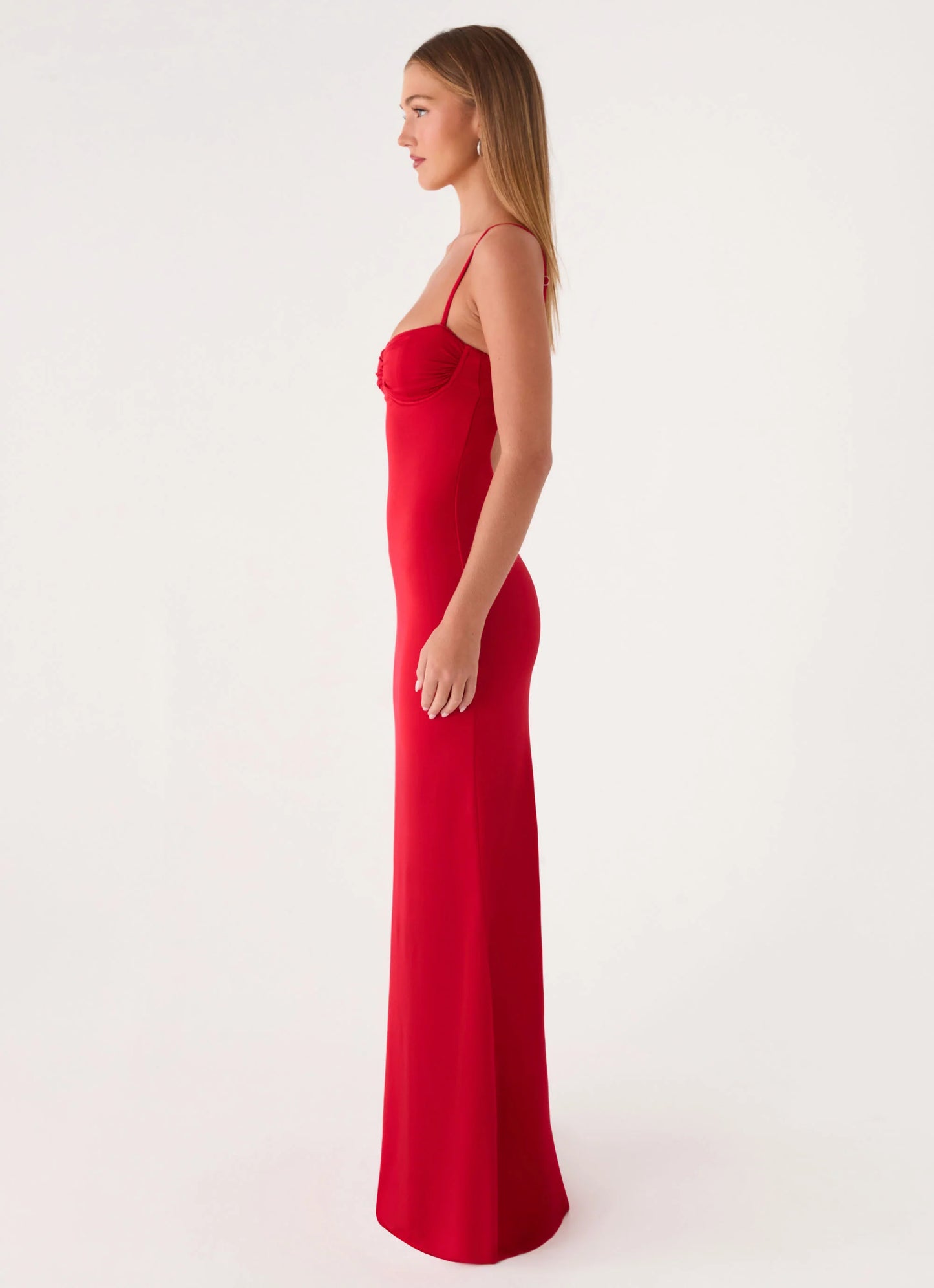 Vamonos Maxi Dress - Cherry Red