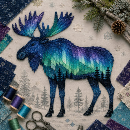 🌌🐺Northern Lights Wildlife DIY Patchwork Kit
