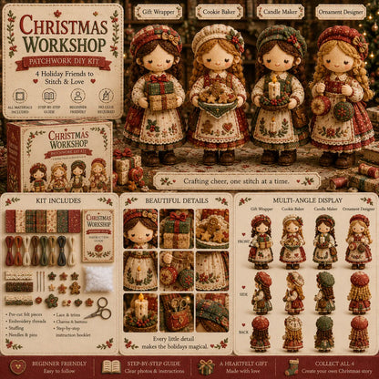 🎁🧵 Tiny Worlds Collection – Patchwork DIY Kit Series