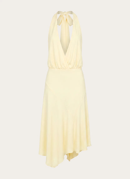 Ignite It Midi Dress - Lemon