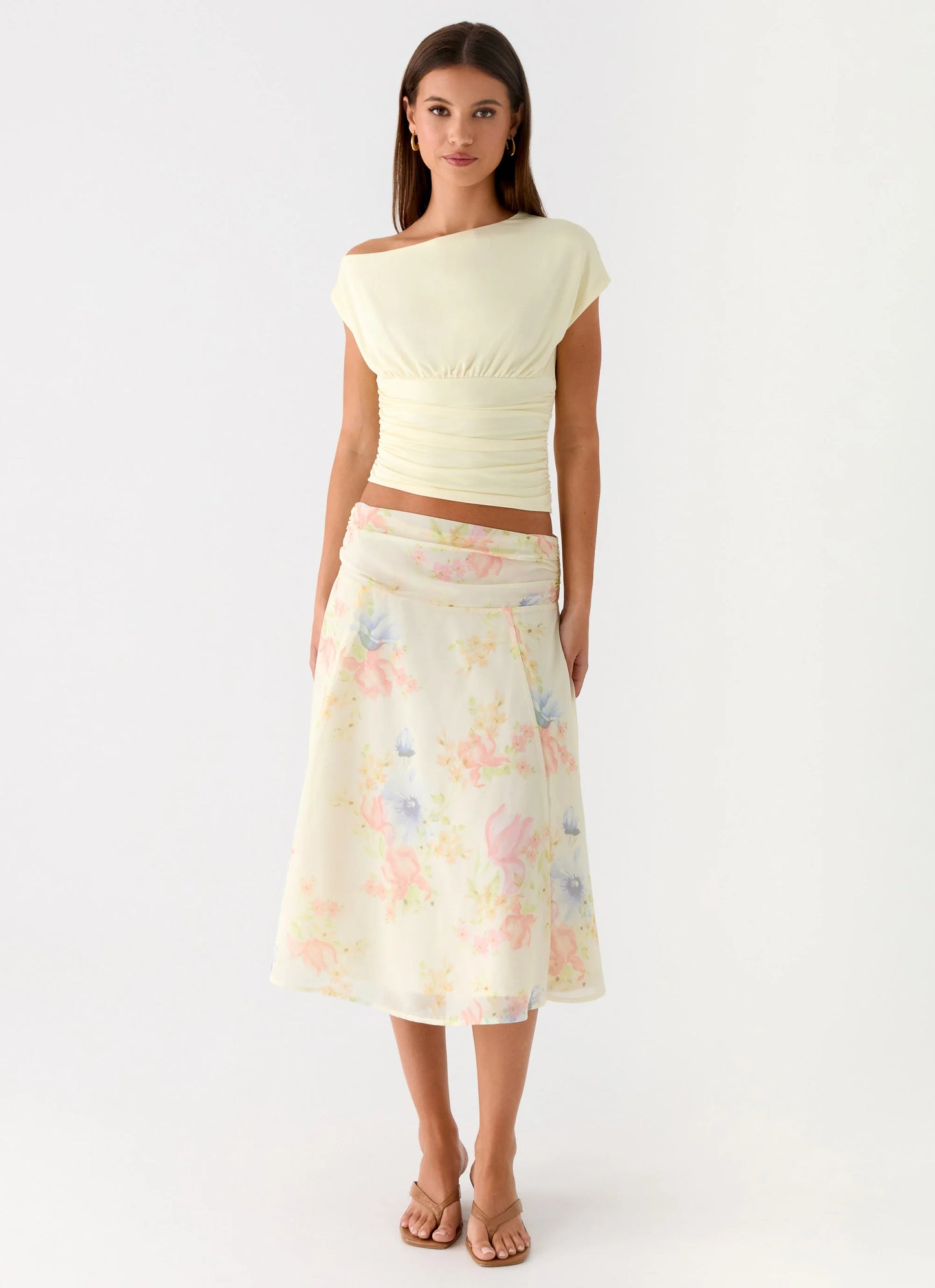 Valley Midi Skirt - Spring Meadow