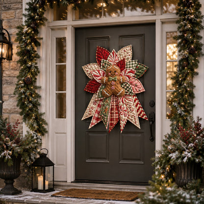 🎉🎄 Festive Quilted Christmas Door Hanging DIY Sewing Kit