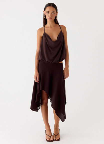 Yaz Top - Chocolate Plum