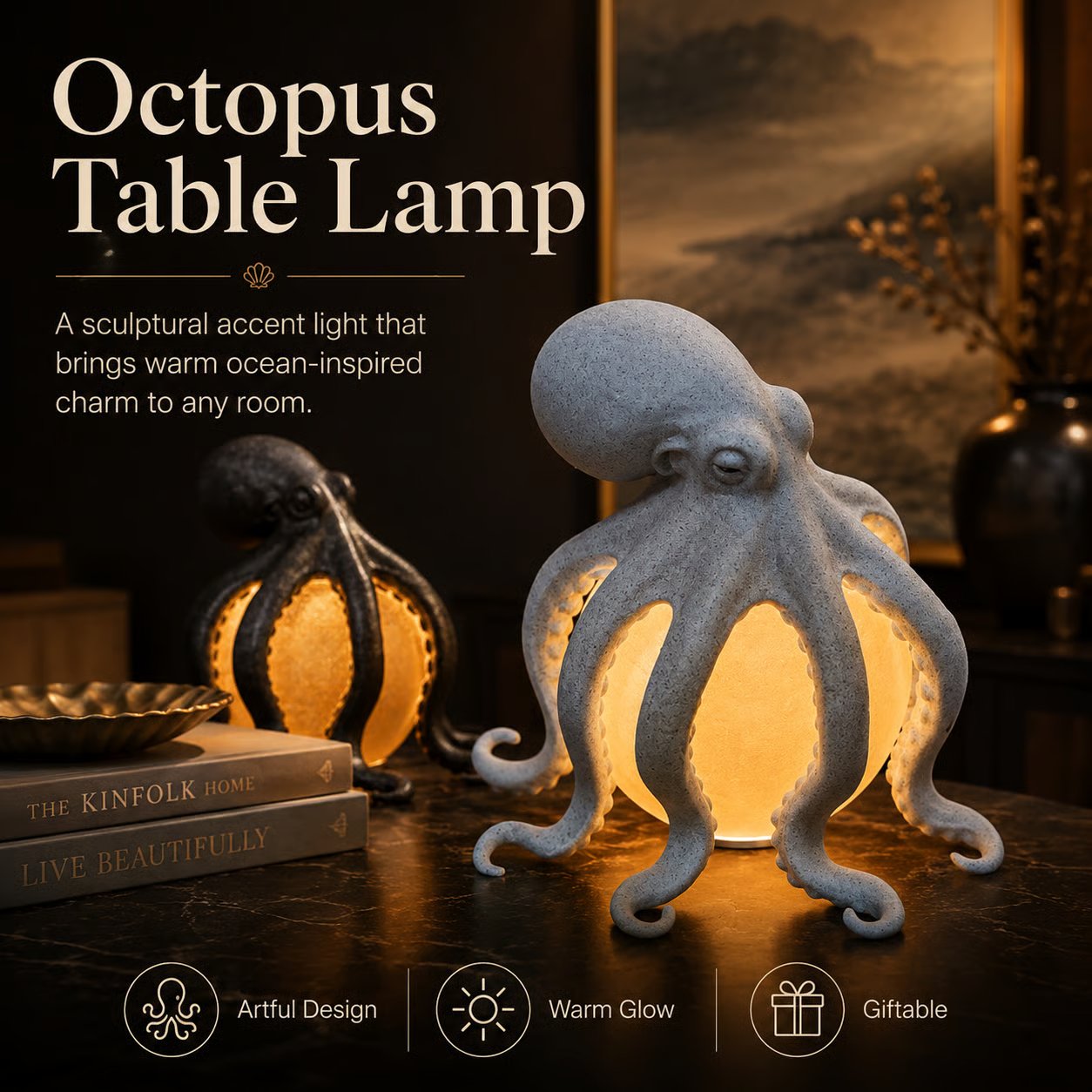 🐙Octopus Ocean Decor Table Lamp