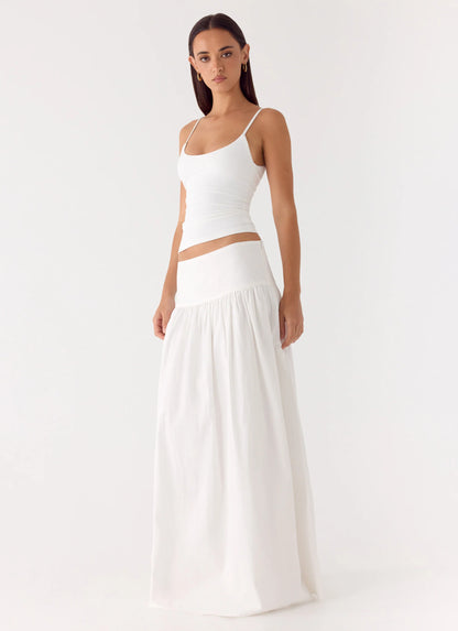 Jayne Maxi Skirt - White