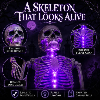 🎃💀Skeleton Solar Light Garden Stake