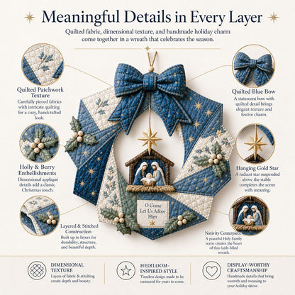 🎄Christmas Fabric Wreath DIY Kit – A Keepsake You’ll Hang with Pride Year After Year💫
