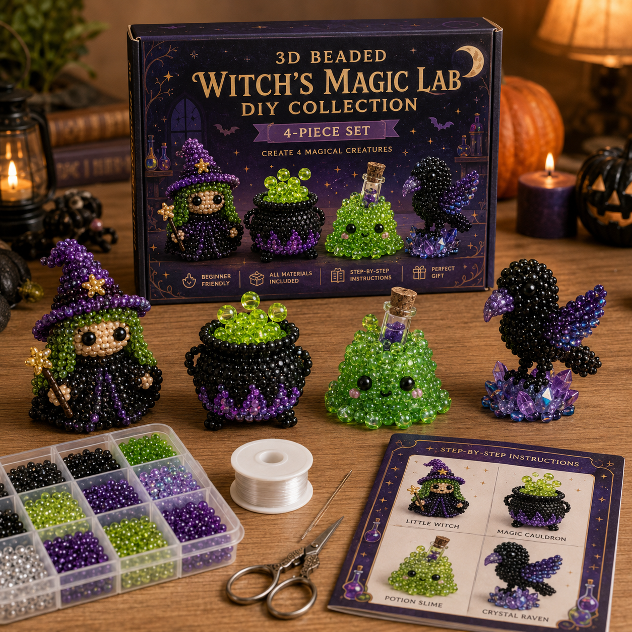 🎃Halloween Beaded Craft Friends Kit